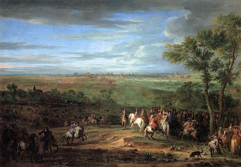 Adam Frans van der Meulen Louis XIV Arriving in the Camp in front of Maastricht